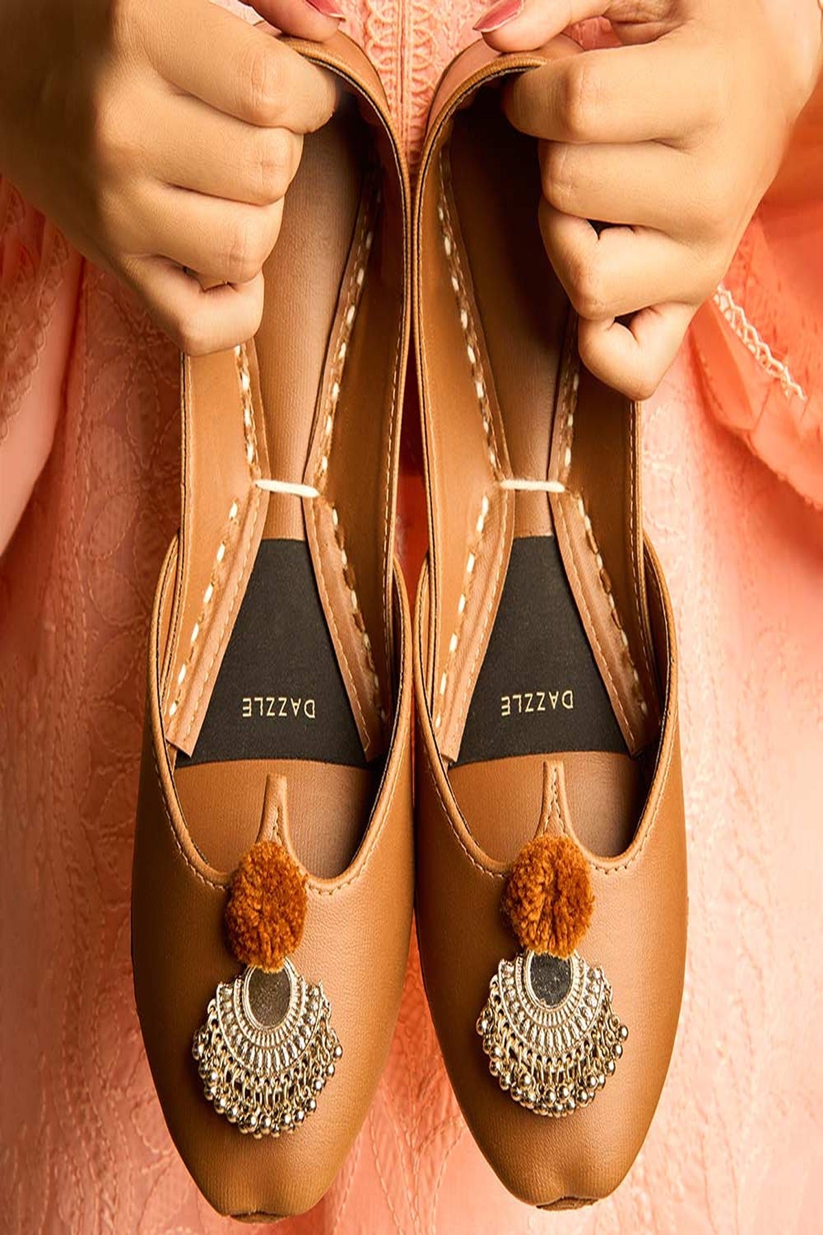 DAZZLE KHUSSA SHOES SHAUQ (LIGHT BROWN)