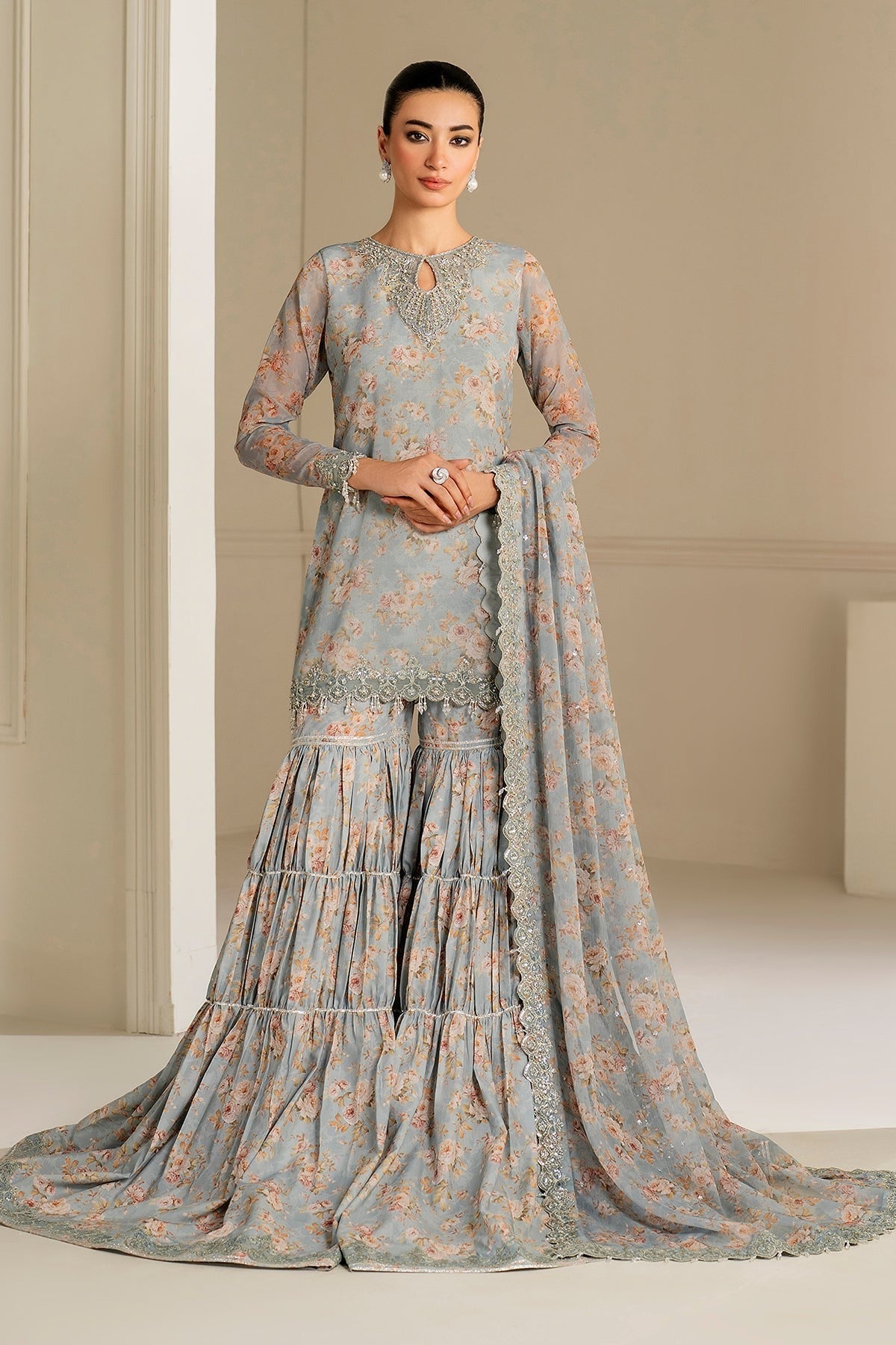 BAROQUE | EMBROIDERED CHIFFON UF-4165 BAROQUE | EMBROIDERED CHIFFON UF-4165