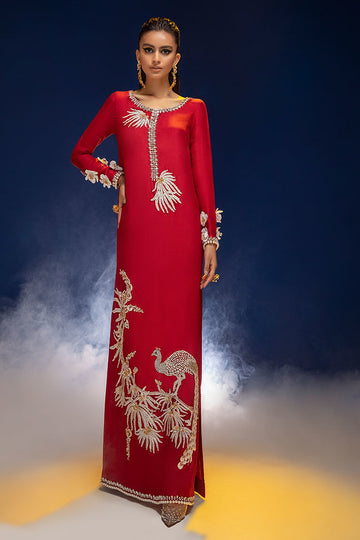 ZEB & ZEESHAN | LUXURY PRET | RED OOMPH