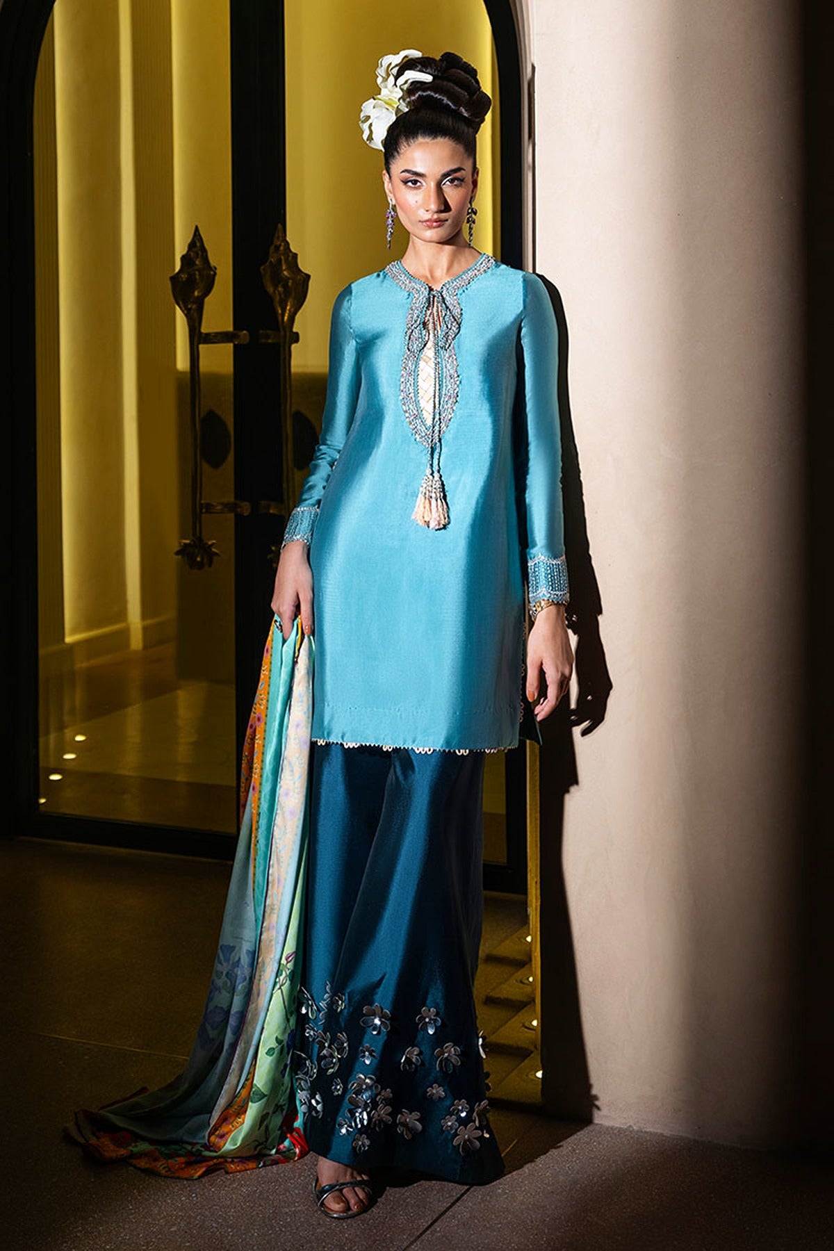 ZEB & ZEESHAN | LUXURY PRET | FLORAL APPLIQUE
