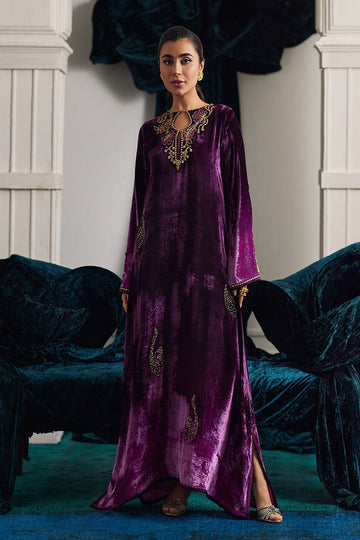 FARAH TALIB AZIZ | VELVETS | NIA OMBRE VELVET KAFTAN
