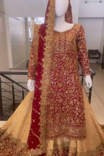 RIZWAN AHMED | BRIDAL | GOLDEN MAROON