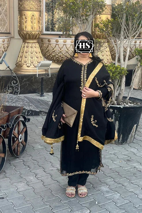 HAFSAH|SANA - SILK & VELVET ENSEMBLE  - AVAILABLE IN ALL COLORS