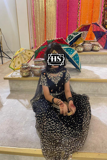 HAFSAH|SANA - SHEESHA WORK ENSEMBLE - AVAILABLE IN ALL COLORS