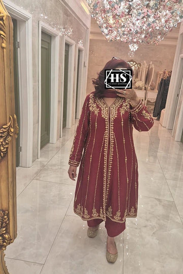 HAFSAH|SANA - RAW SILK ENSEMBLE  - AVAILABLE IN ALL COLORS