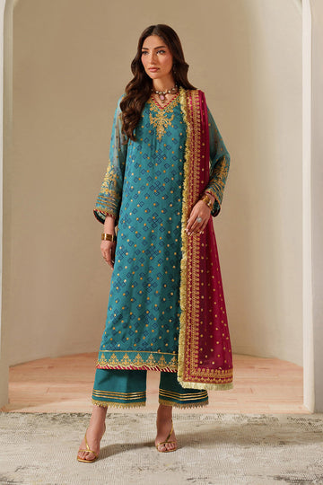 ALIZEH | FLEUR - EMBROIDERED PRINTED CHIFFON | AF-CH-2192-ELAIRA