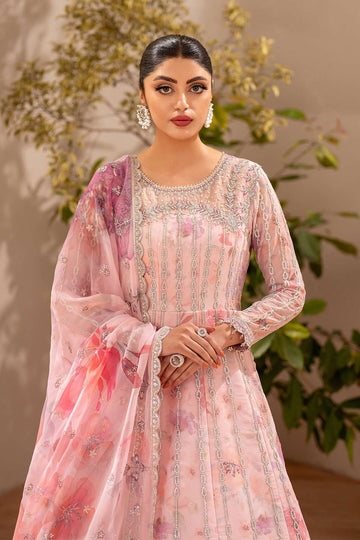 ALIZEH | FLEUR - EMBROIDERED PRINTED CHIFFON | AF-CH-2197-RIMAYAH