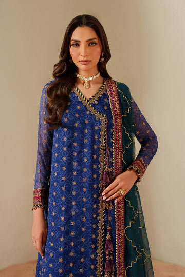 ALIZEH | FLEUR - EMBROIDERED PRINTED CHIFFON | AF-CH-2198-RAHSA