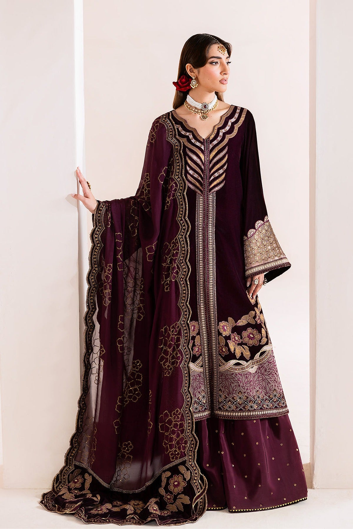 ALIZEH | MAKHMAL - LUXURY VELVET EDIT | AF-VLT-2221-MEHREE