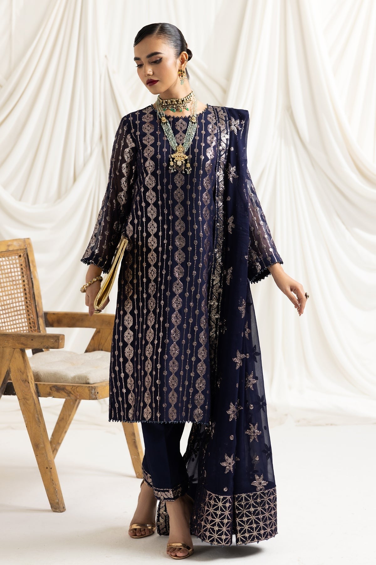 ALIZEH | DUA VOLUME 2 | DUA-V02D01A- AIREEN(NAVY BLUE)