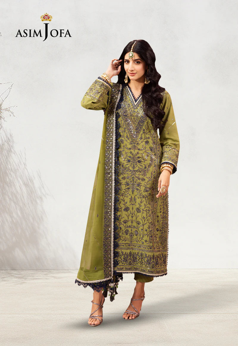 ASIM JOFA | FESTIVE EDIT | AJCD-10 EMBROIDERED TWISTED SILK