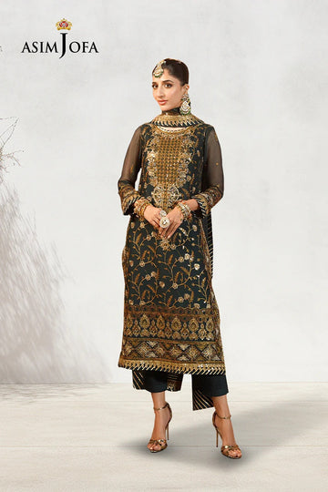 ASIM JOFA | FESTIVE EDIT | AJCD-18 EMBROIDERED CHIFFON