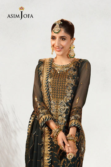 ASIM JOFA | FESTIVE EDIT | AJCD-18 EMBROIDERED CHIFFON