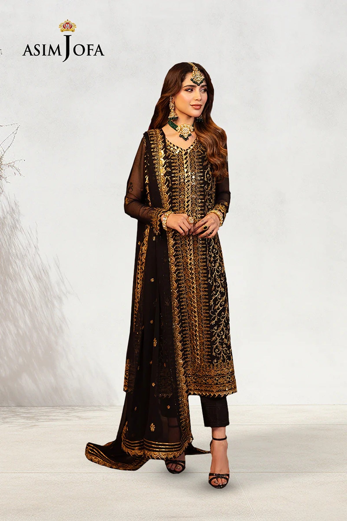ASIM JOFA | FESTIVE EDIT | AJCD-19 EMBROIDERED CHIFFON