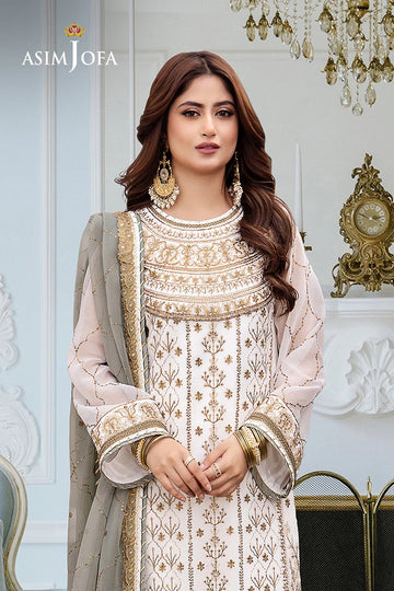 ASIM JOFA | FESTIVE LUXE | AJCF-17 EMBROIDERED CHIFFON