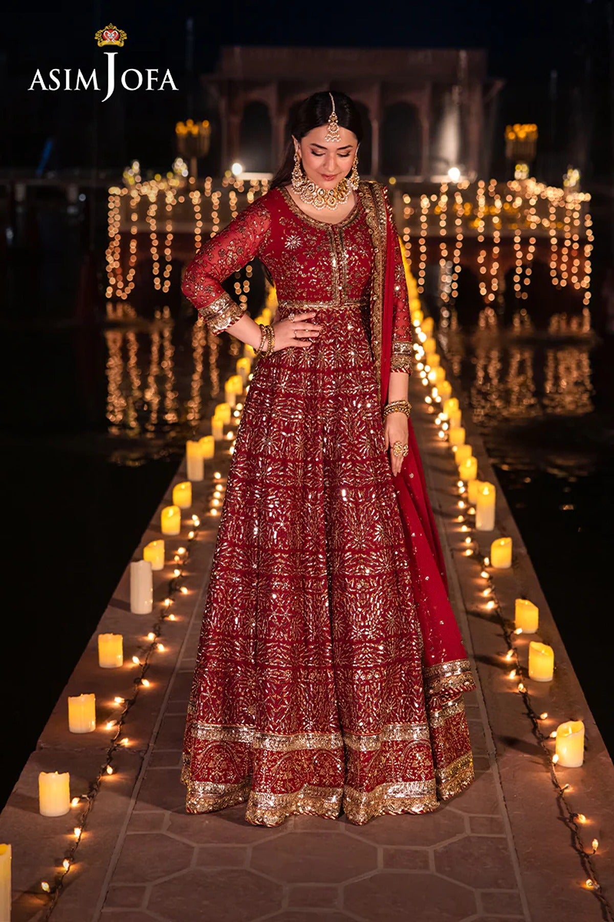 ASIM JOFA | CHANDNI RAATEIN | AJCR-05 EMBROIDERED CHIFFON 3 PCS