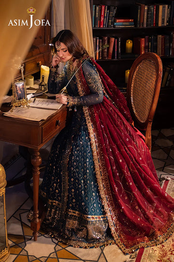 ASIM JOFA | CHANDNI RAATEIN | AJCR-06 EMBROIDERED CHIFFON 3 PCS