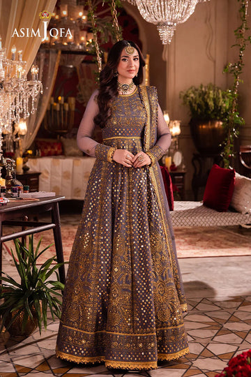 ASIM JOFA | CHANDNI RAATEIN | AJCR-10 EMBROIDERED NET 3 PCS