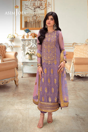 ASIM JOFA | FESTIVE LUXE | AJEM-02 EMBROIDERED NET