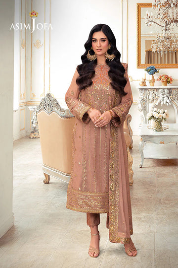 ASIM JOFA | FESTIVE LUXE | AJEM-09 EMBROIDERED NET
