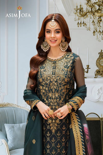 ASIM JOFA | FESTIVE LUXE | AJEM-25 EMBROIDERED ORGANZA