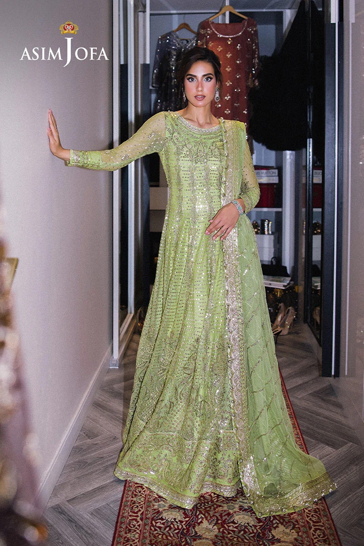 ASIM JOFA | FESTIVE COLLECTION 25 | AJFF-04 EMBROIDERED NET 3 PCS