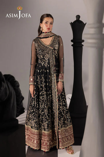 ASIM JOFA | IZEL | AJIZL-03 EMBROIDERED NET 3 PCS