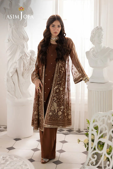 ASIM JOFA | IZEL | AJIZL-08 EMBROIDERED NET 2 PCS