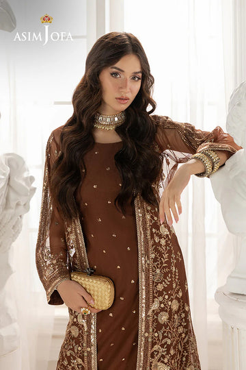 ASIM JOFA | IZEL | AJIZL-08 EMBROIDERED NET 2 PCS