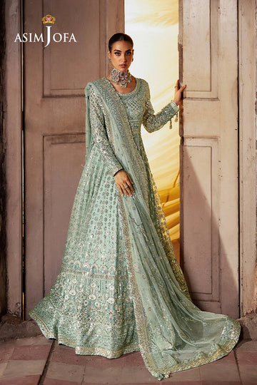 ASIM JOFA | BEKHUDI | AJKB-07 EMBROIDERED NET 3 PCS