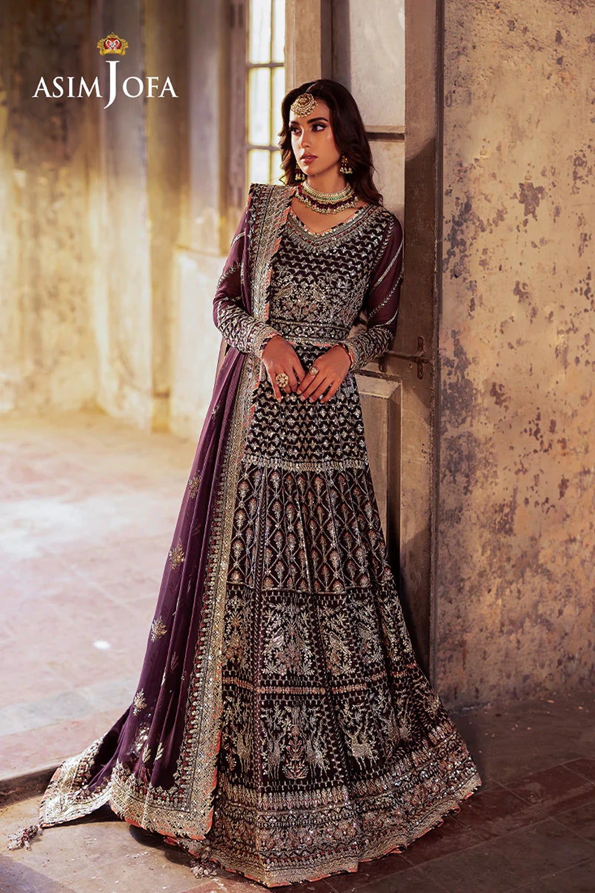 ASIM JOFA | BEKHUDI | AJKB-10 EMBROIDERED CHIFFON 3 PCS