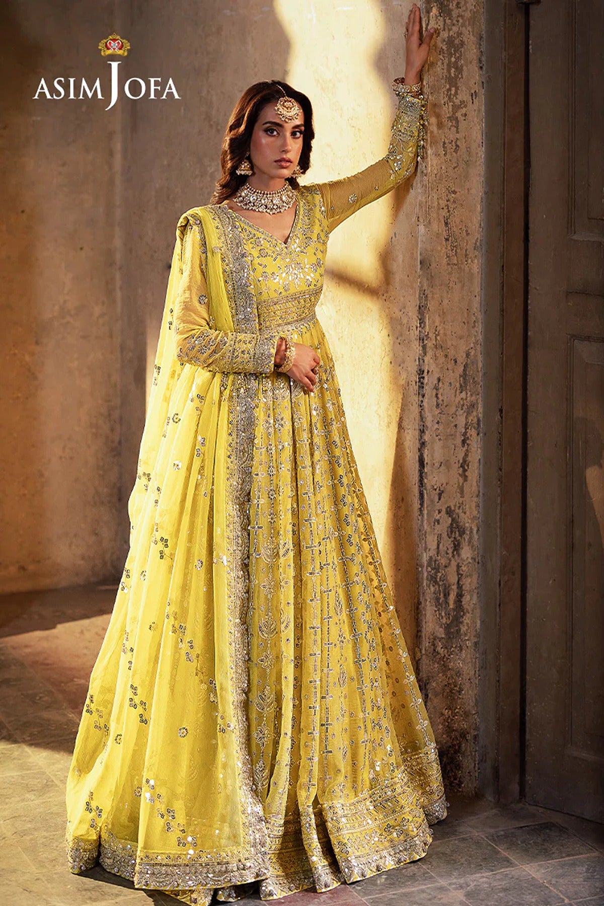 ASIM JOFA | BEKHUDI | AJKB-12 EMBROIDERED CHIFFON 3 PCS