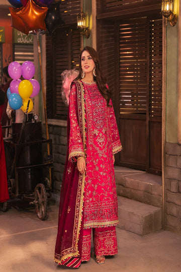 ASIM JOFA | CHAMKEELI | AJKK-11 EMBROIDERED CHIFFON 3 PCS