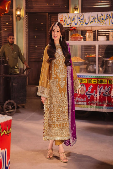 ASIM JOFA | CHAMKEELI | AJKK-12 EMBROIDERED CHIFFON 3 PCS