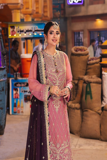 ASIM JOFA | CHAMKEELI | AJKK-24 EMBROIDERED CHIFFON 3 PCS