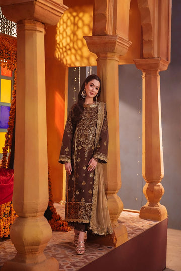 ASIM JOFA | CHAMKEELI | AJKK-26 EMBROIDERED TWISTED SILK 3 PCS