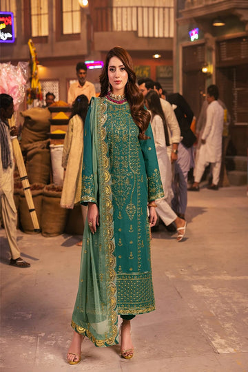 ASIM JOFA | CHAMKEELI | AJKK-27 EMBROIDERED TWISTED SILK 3 PCS