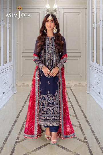 ASIM JOFA | FESTIVE LUXE | AJMJ-07 EMBROIDERED CHIFFON