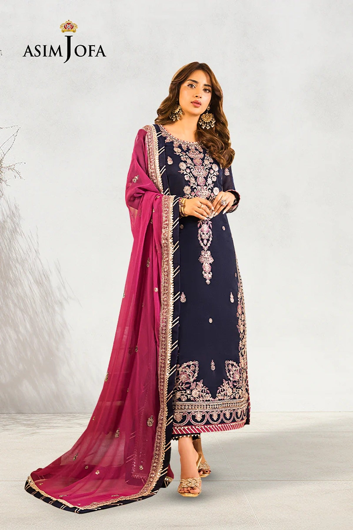 ASIM JOFA | FESTIVE EDIT | AJSM-09 EMBROIDERED ORGANZA