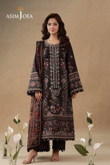 ASIM JOFA | AJ PRINTS 26 | AJUBEP-06 PRINTED EMBROIDERED CAMBRIC 3 PCS