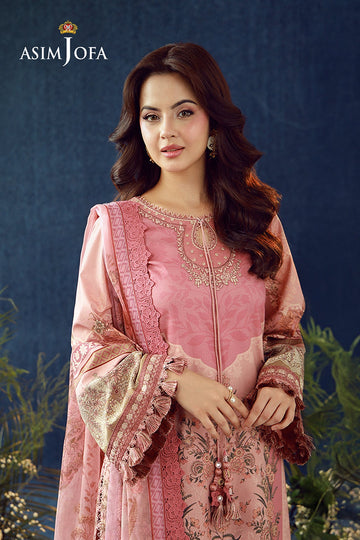 ASIM JOFA | AJ PRINTS 26 | AJUBEP-07 PRINTED EMBROIDERED CAMBRIC 3 PCS