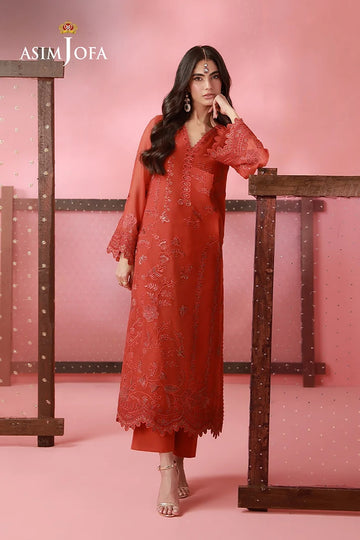 ASIM JOFA | FESTIVE WEAR 26 | AJUFC-01 EMBROIDERED CHIFFON 2 PCS
