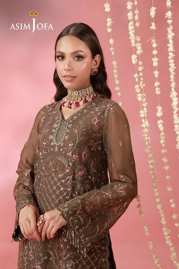 ASIM JOFA | FESTIVE WEAR 26 | AJUFC-17 EMBROIDERED CHIFFON 2 PCS