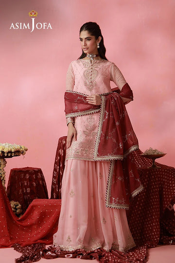 ASIM JOFA | FESTIVE WEAR 26 | AJUFC-21 EMBROIDERED CHIFFON 3 PCS