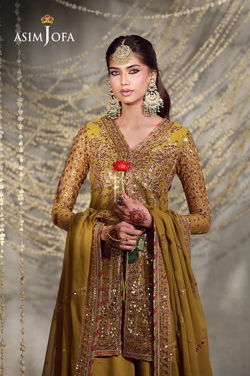 ASIM JOFA | LUXURY FESTIVE 26 | AJULFE-02 EMBROIDERED CHIFFON 3 PCS