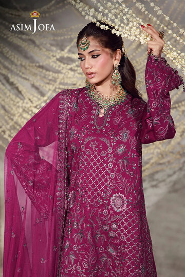 ASIM JOFA | LUXURY FESTIVE 26 | AJULFE-05 EMBROIDERED RAW SILK 3 PCS