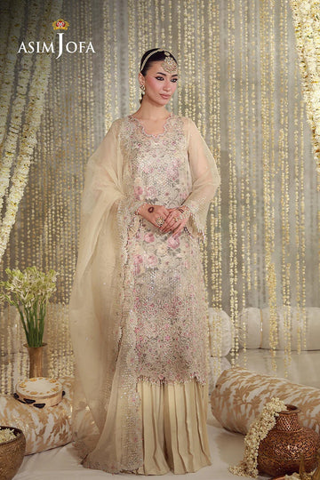 ASIM JOFA | LUXURY FESTIVE 26 | AJULFE-07 EMBROIDERED ORGANZA 4 PCS