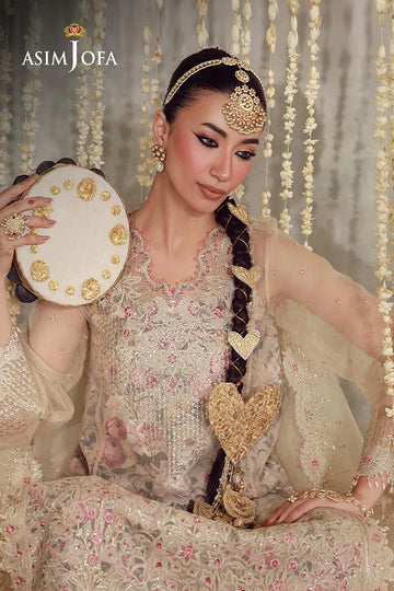 ASIM JOFA | LUXURY FESTIVE 26 | AJULFE-07 EMBROIDERED ORGANZA 4 PCS