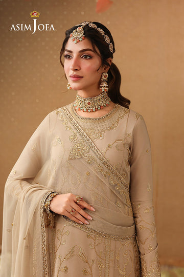 ASIM JOFA | KINZA FESTIVE EDIT | AJULIF-08 EMBROIDERED BOSKI SILK 3 PCS