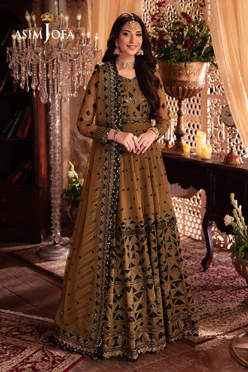 ASIM JOFA | CHANDNI RAATEIN | AJYV-06 EMBROIDERED CHIFFON 3 PCS